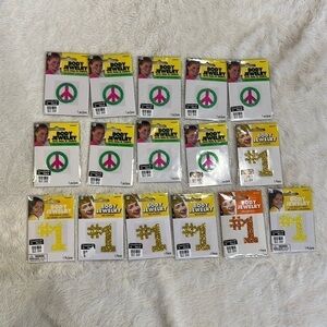 16 Body jewelry self adhesive glitter #1 Peace